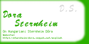 dora sternheim business card